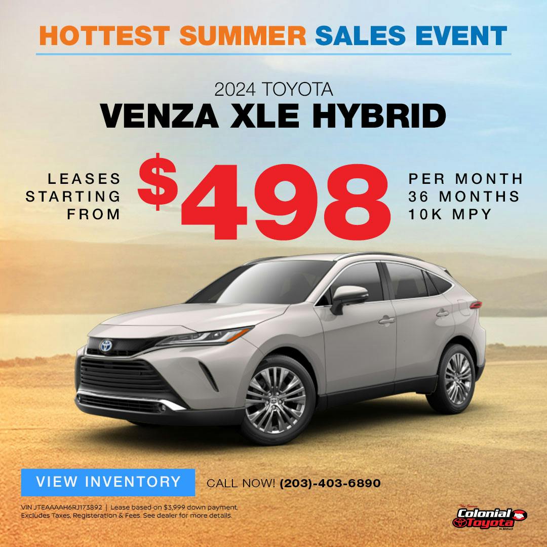 New Toyota Vehicle Specials in Milford, Connecticut | Colonial Toyota