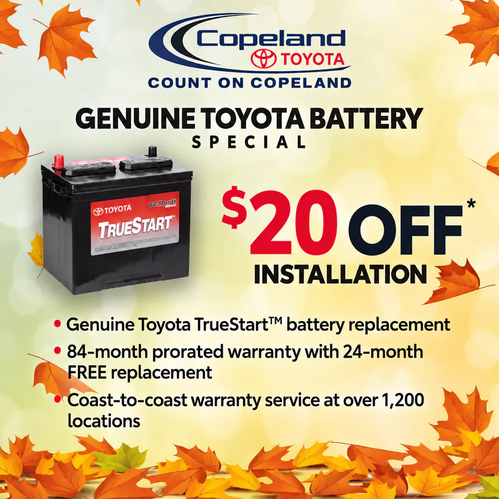 Genuine Toyota Battery Special | Copeland Toyota