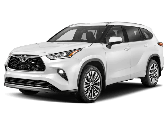 white 2023 Toyota Highlander Platinum