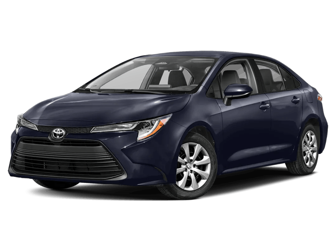 Toyota corolla car blue