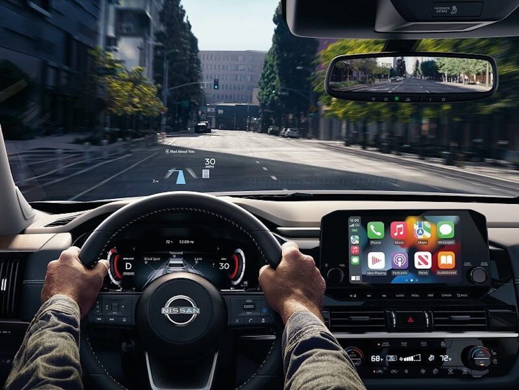 Driver's View of 2023 Nissan Pathfinder at Middlebury, CT Nissan Dealer