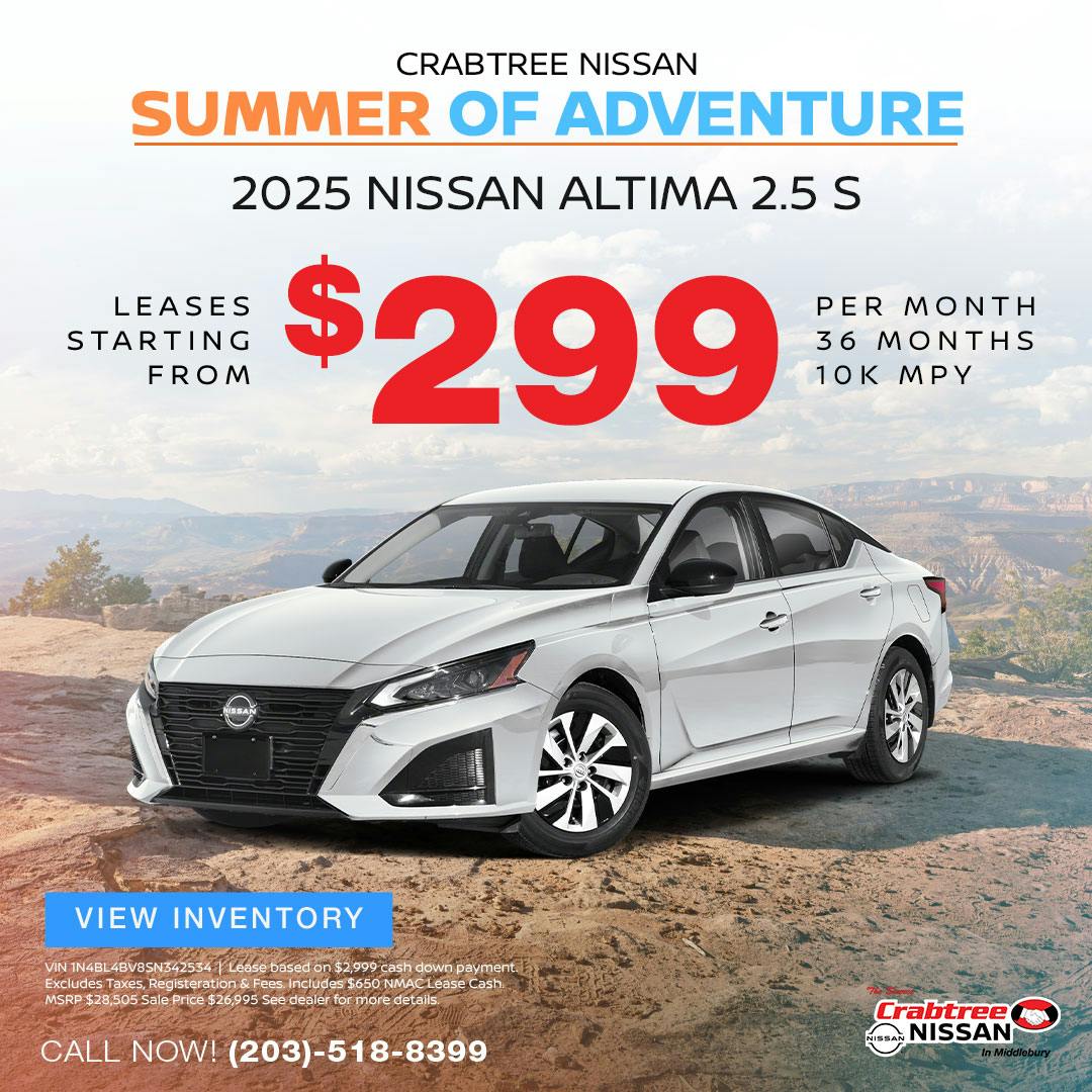 2025 Nissan Altima Lease Offer | Crabtree Nissan
