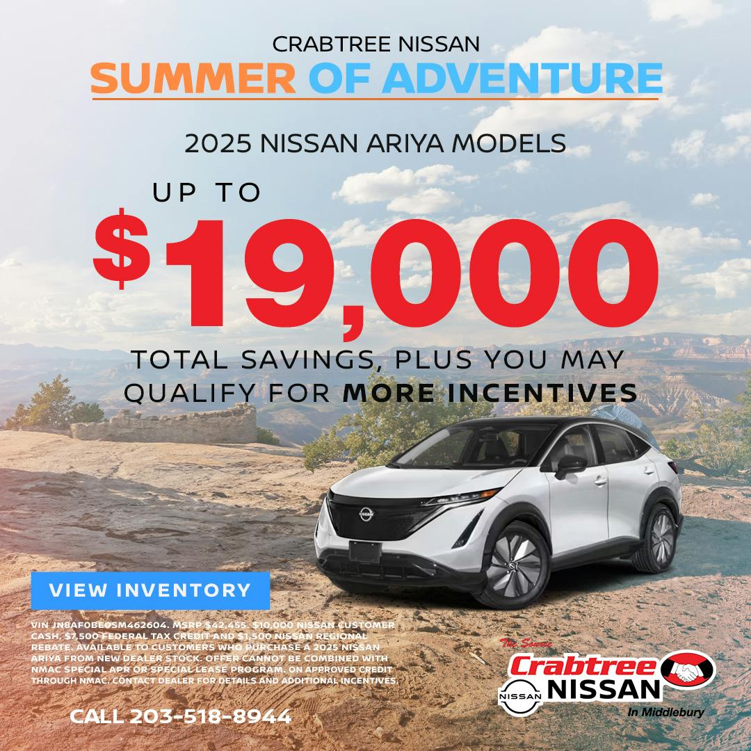 Nissan ARIYA Savings Offer | Crabtree Nissan