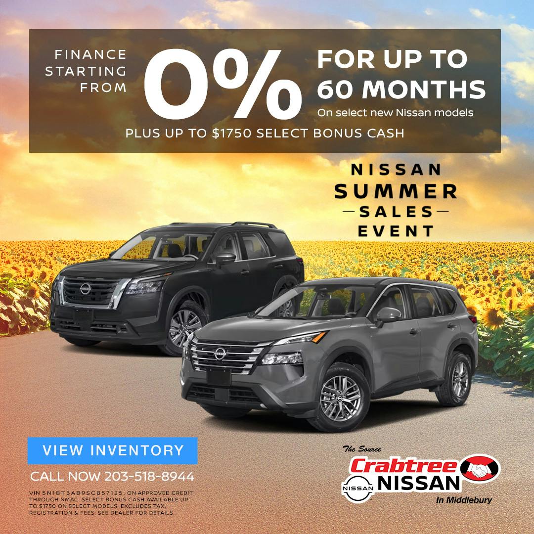 2025 Nissan Finance and Bonus Cash Offer | Crabtree Nissan