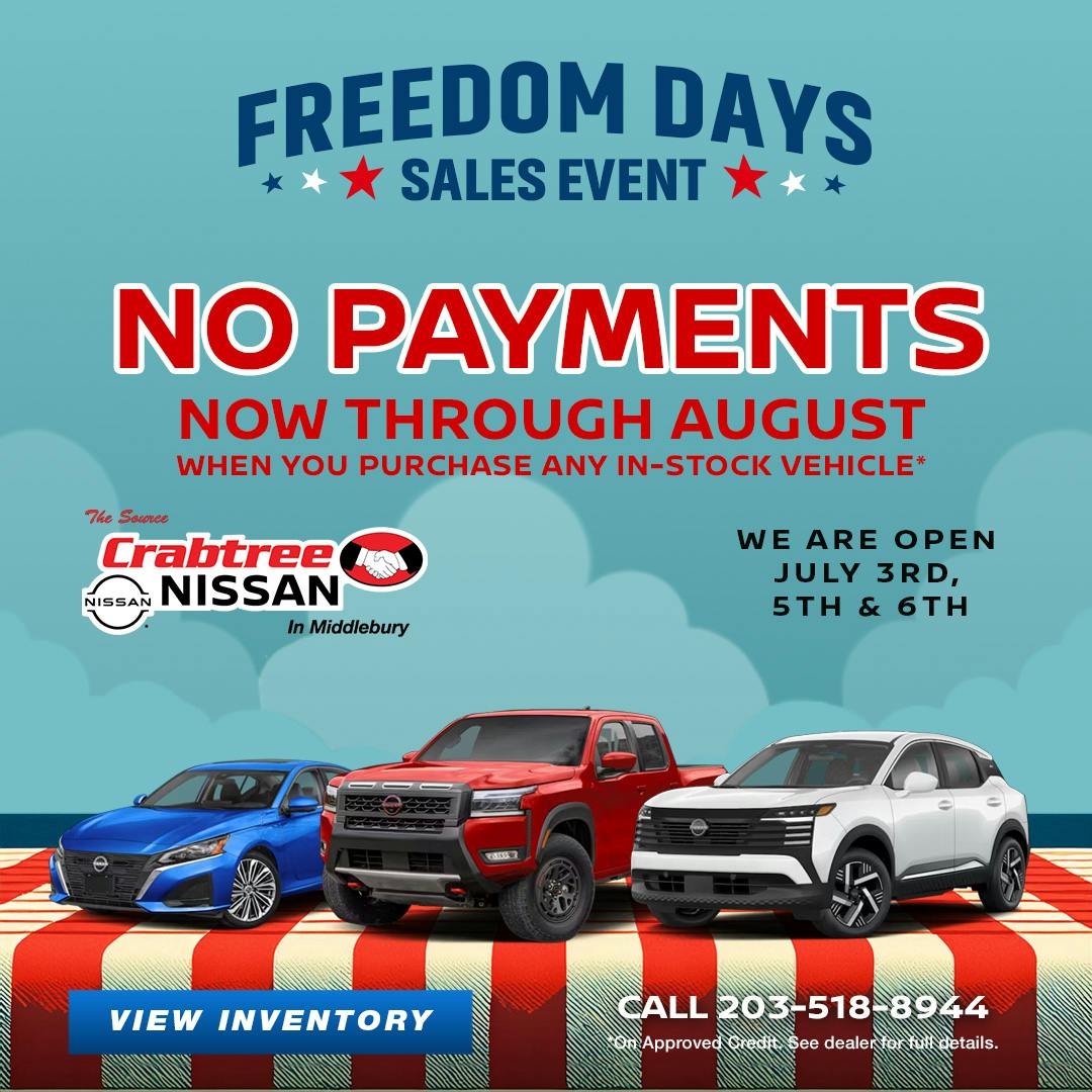 No Payments Offer | Crabtree Nissan