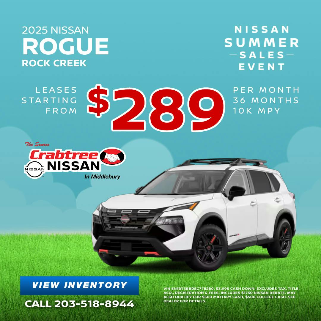 2025 Nissan Rogue Lease Offer | Crabtree Nissan