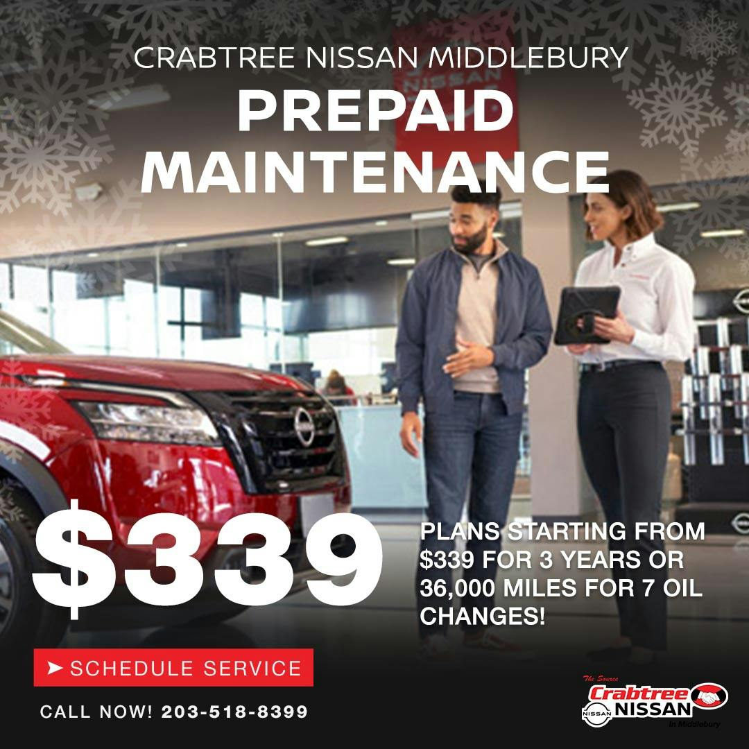 Nissan Prepaid Maintenance | Crabtree Nissan