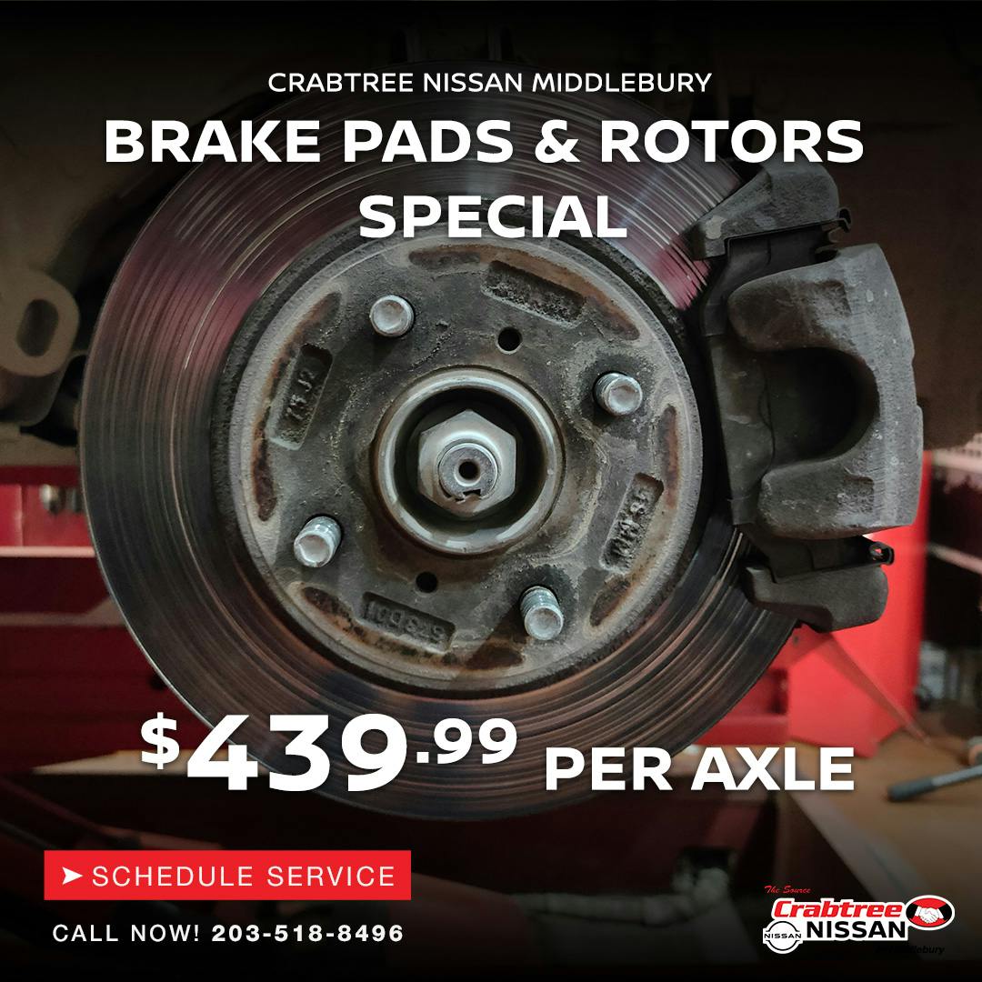 Brake Pads and Rotors Special | Crabtree Nissan