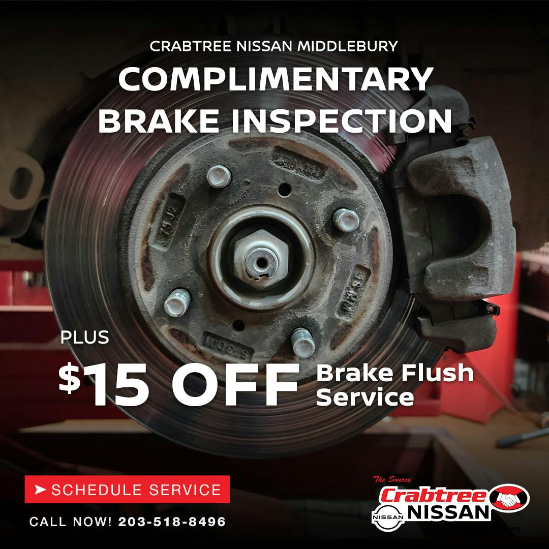 Complimentary Brake Inspection & Brake Flush Discount | Crabtree Nissan