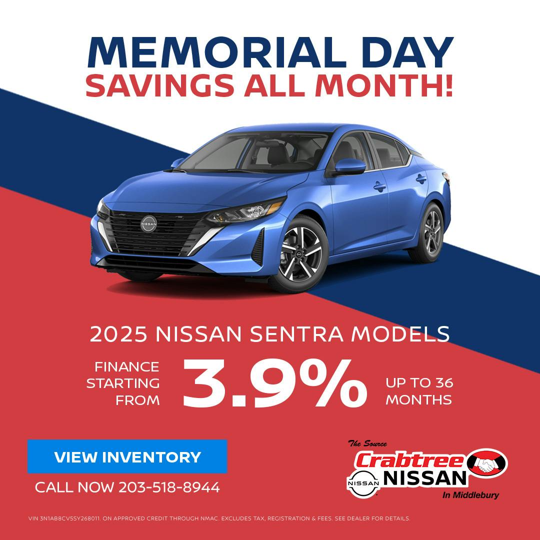 2025 Nissan Sentra Finance Offer | Crabtree Nissan