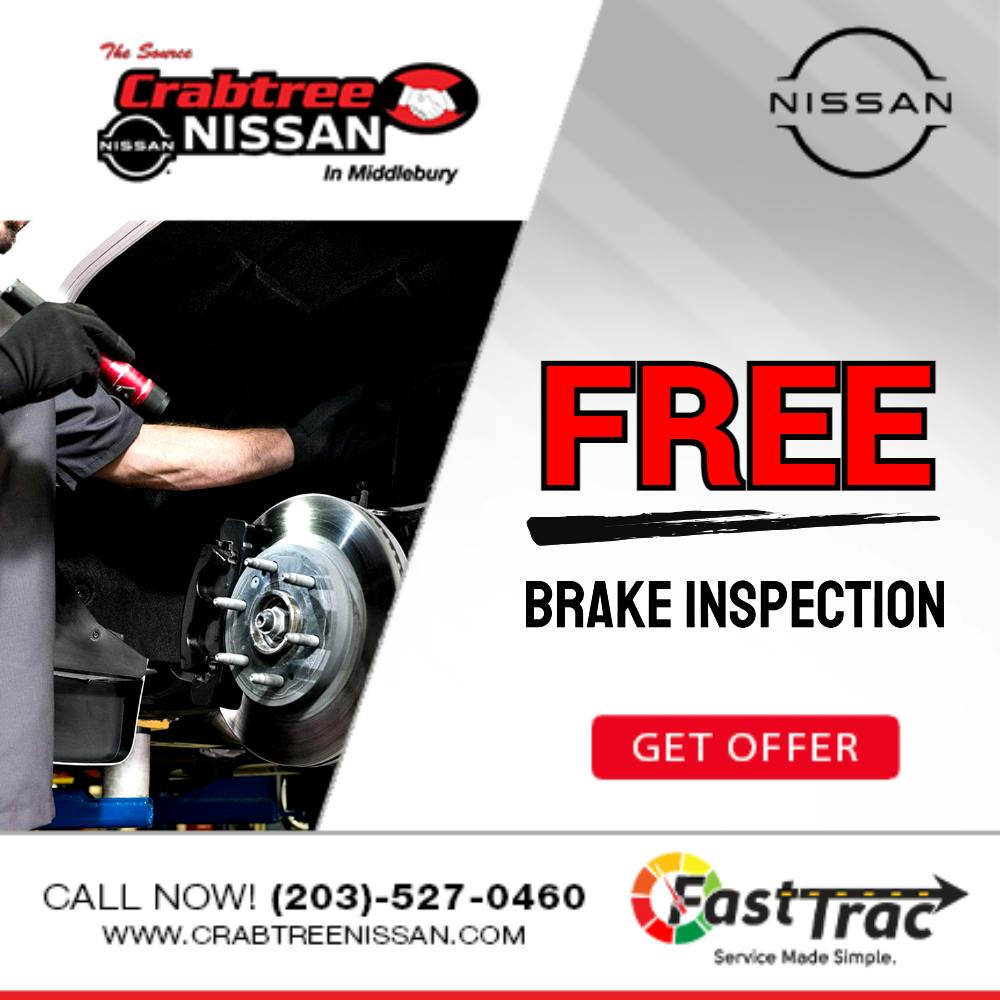 Free Brake Inspection | Crabtree Nissan