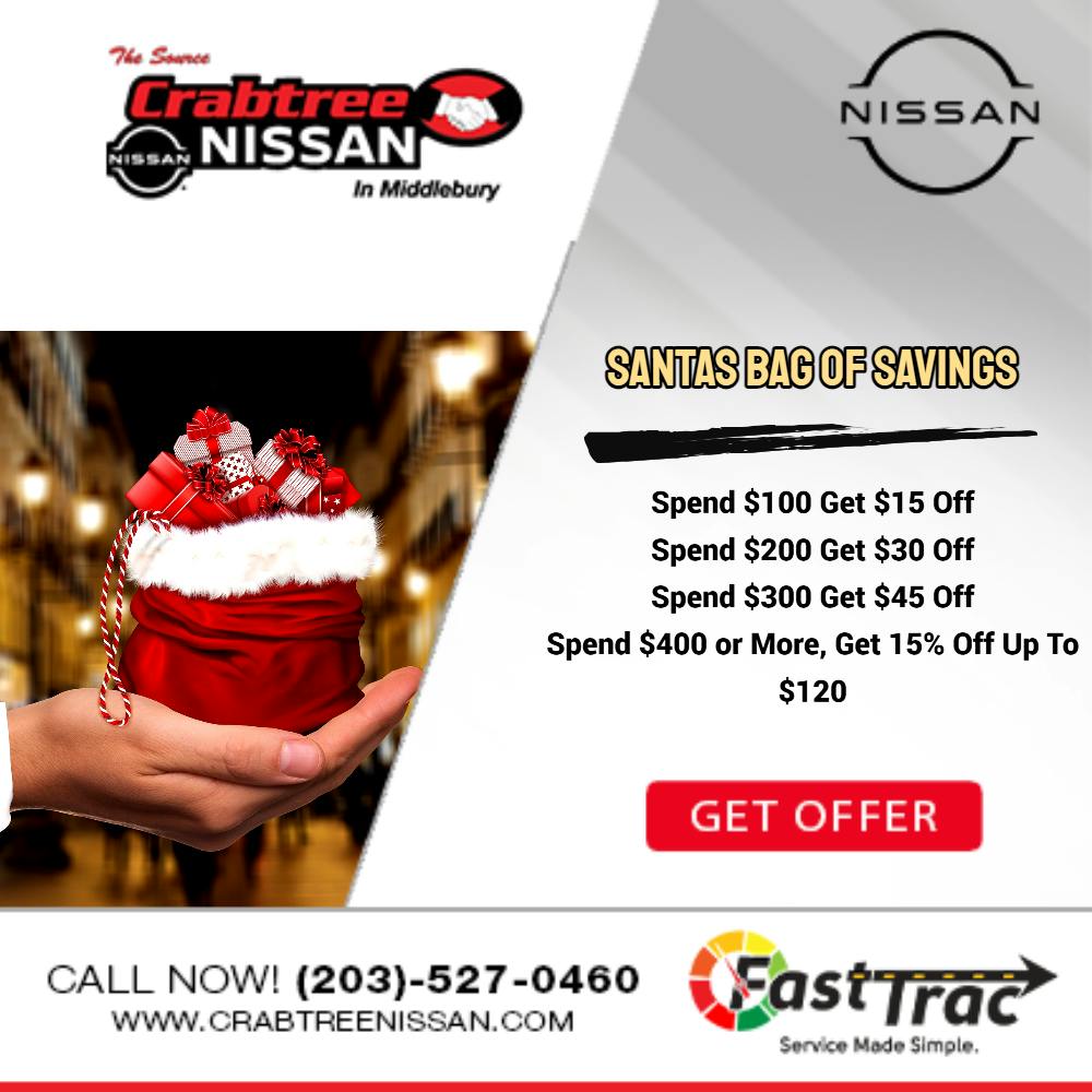 Santas Bag of Savings Crabtree Nissan