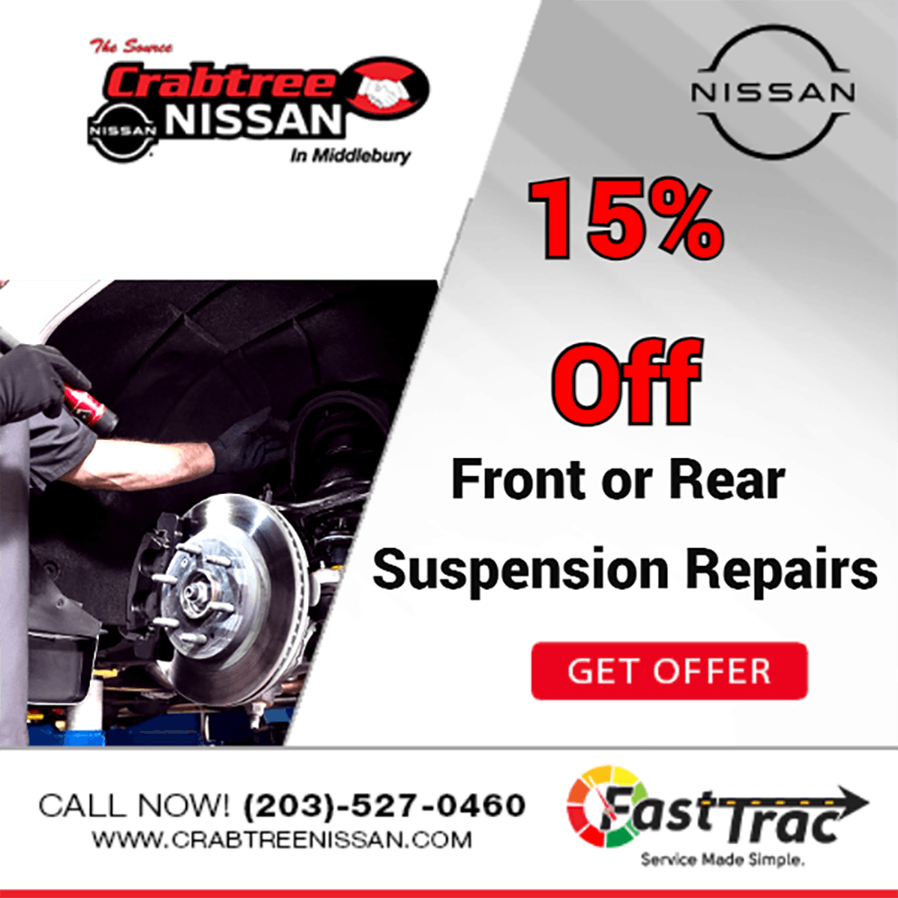 15% Off Front Or Rear Suspension | Crabtree Nissan