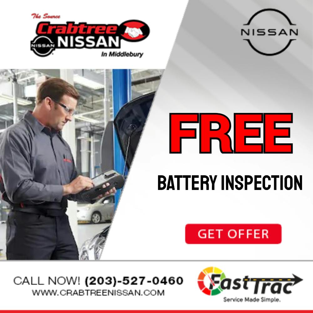 Free Battery Inspection | Crabtree Nissan