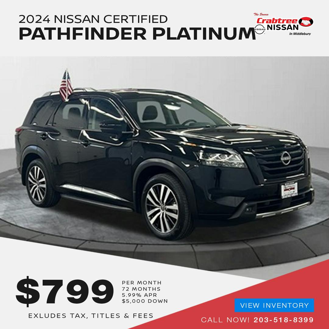 Certified 2024 Nissan Pathfinder Platinum | Crabtree Nissan