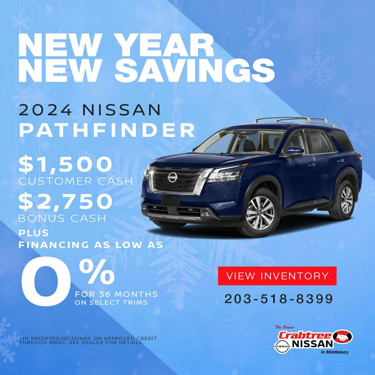 2024 Nissan Pathfinder Finance Offer | Crabtree Nissan