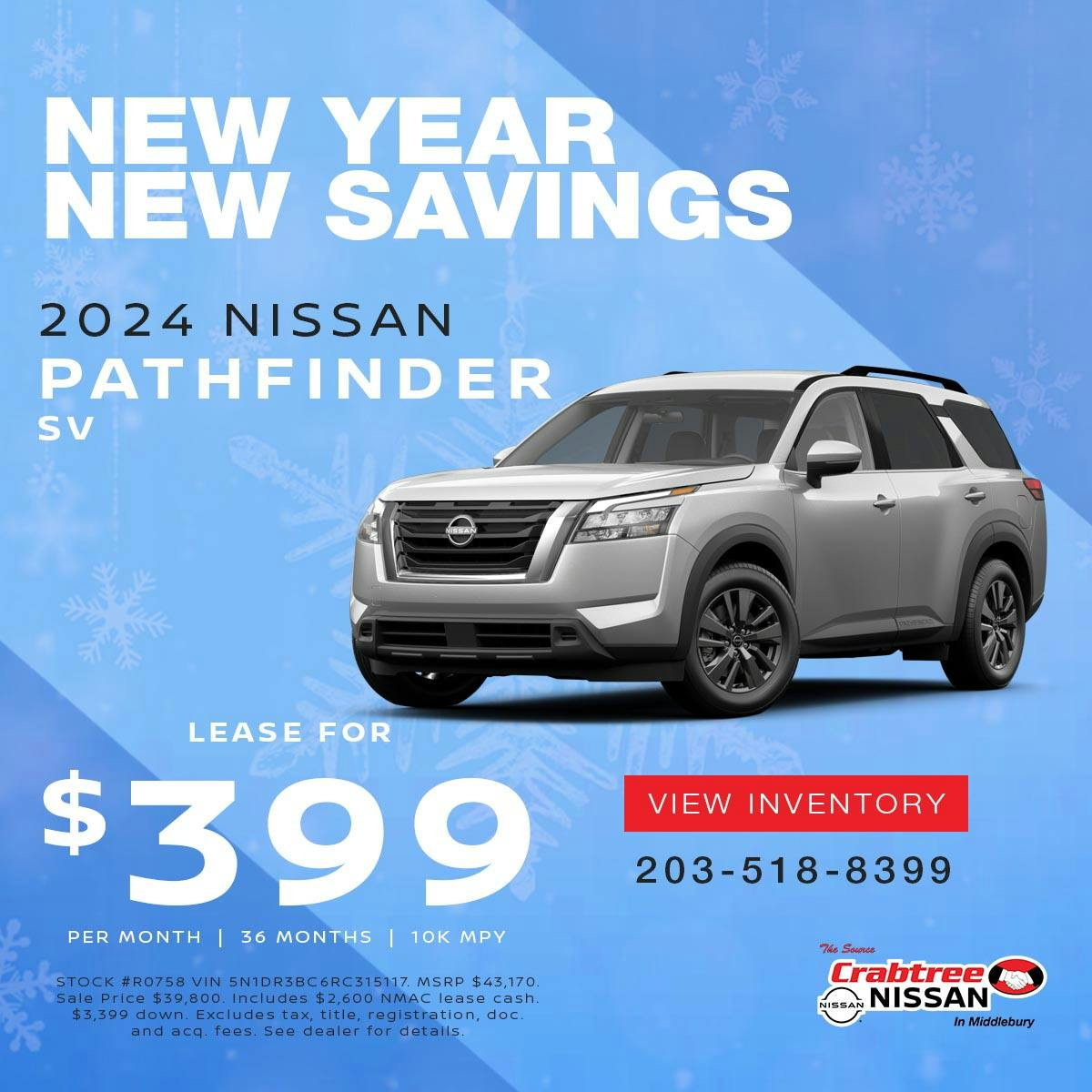 2024 Nissan Pathfinder Lease Offer | Crabtree Nissan