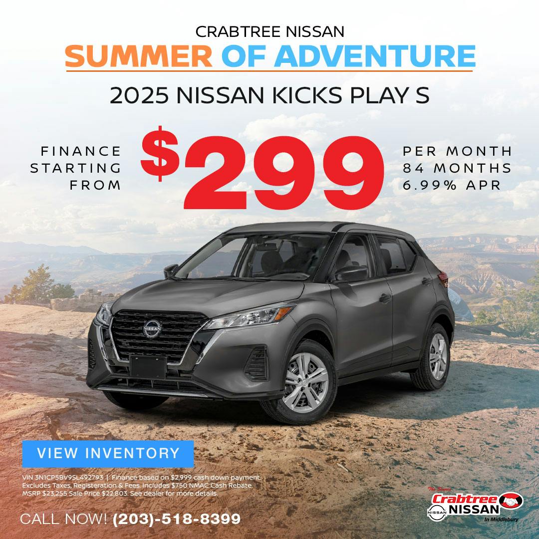 2025 Nissan Kicks Finance Offer | Crabtree Nissan
