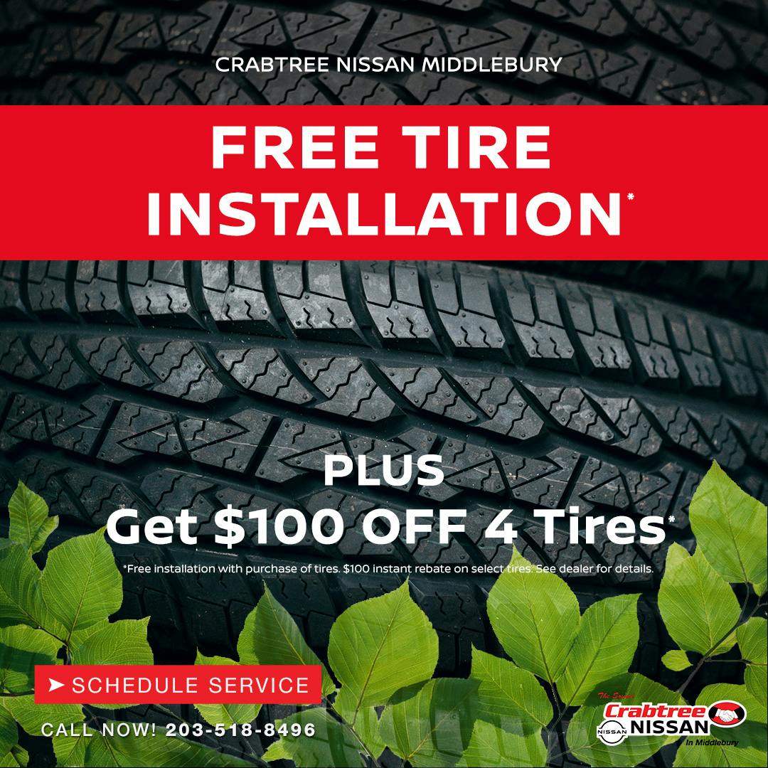 Free Tire Installation | Crabtree Nissan