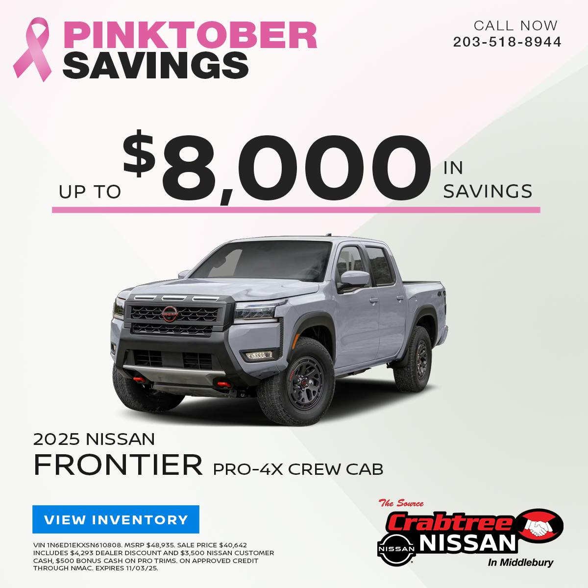Nissan Frontier Savings Offer | Crabtree Nissan