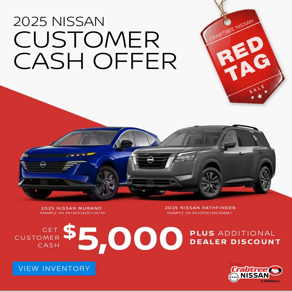 2025 Nissan Murano & Pathfinder Customer Cash Offer | Crabtree Nissan