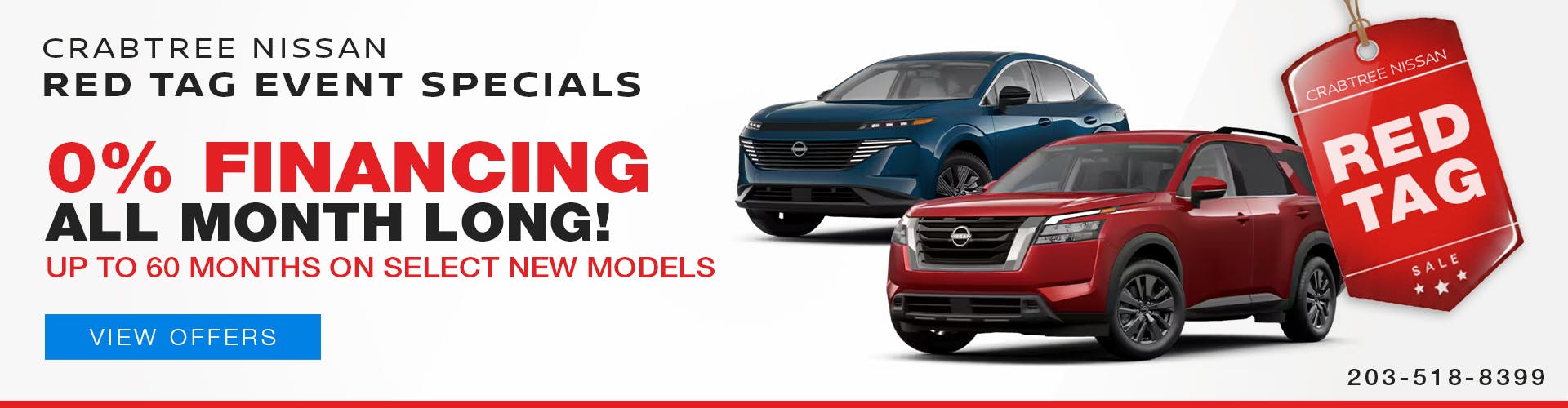 Crabtree Nissan Finance Offer – Reg Tag Event – Nov 25