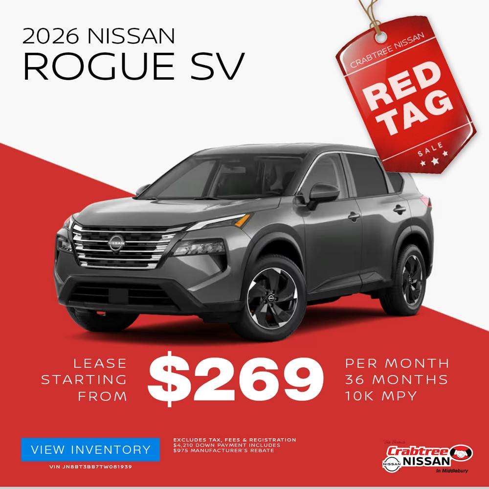 2026 Nissan Rogue Lease Offer | Crabtree Nissan