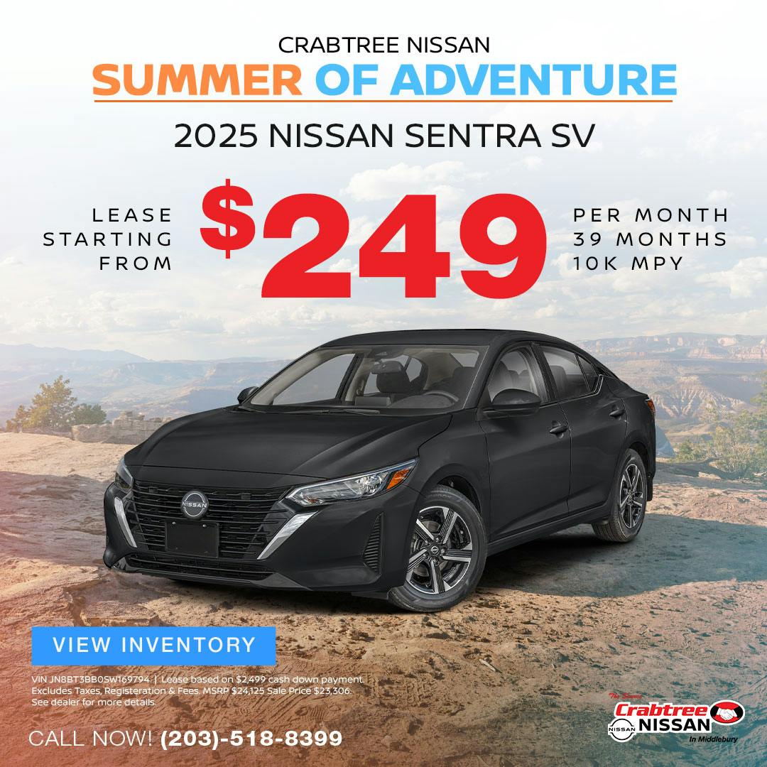 2025 Nissan Sentra Lease Offer | Crabtree Nissan