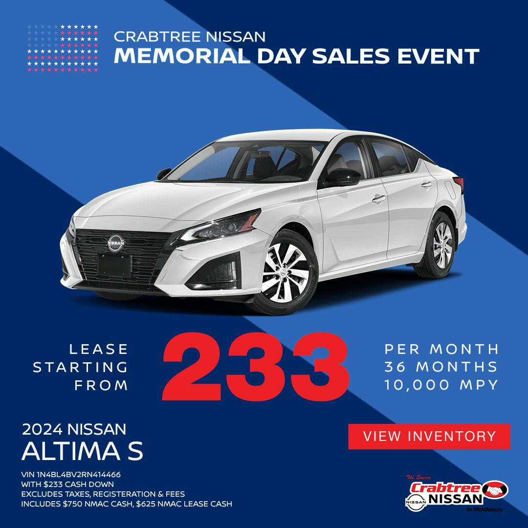 Nissan Altima Lease Offer | Crabtree Nissan