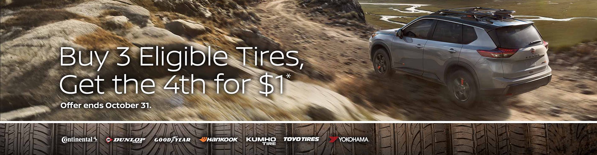 Nissan Buy 3 Tires Get the 4th for $1