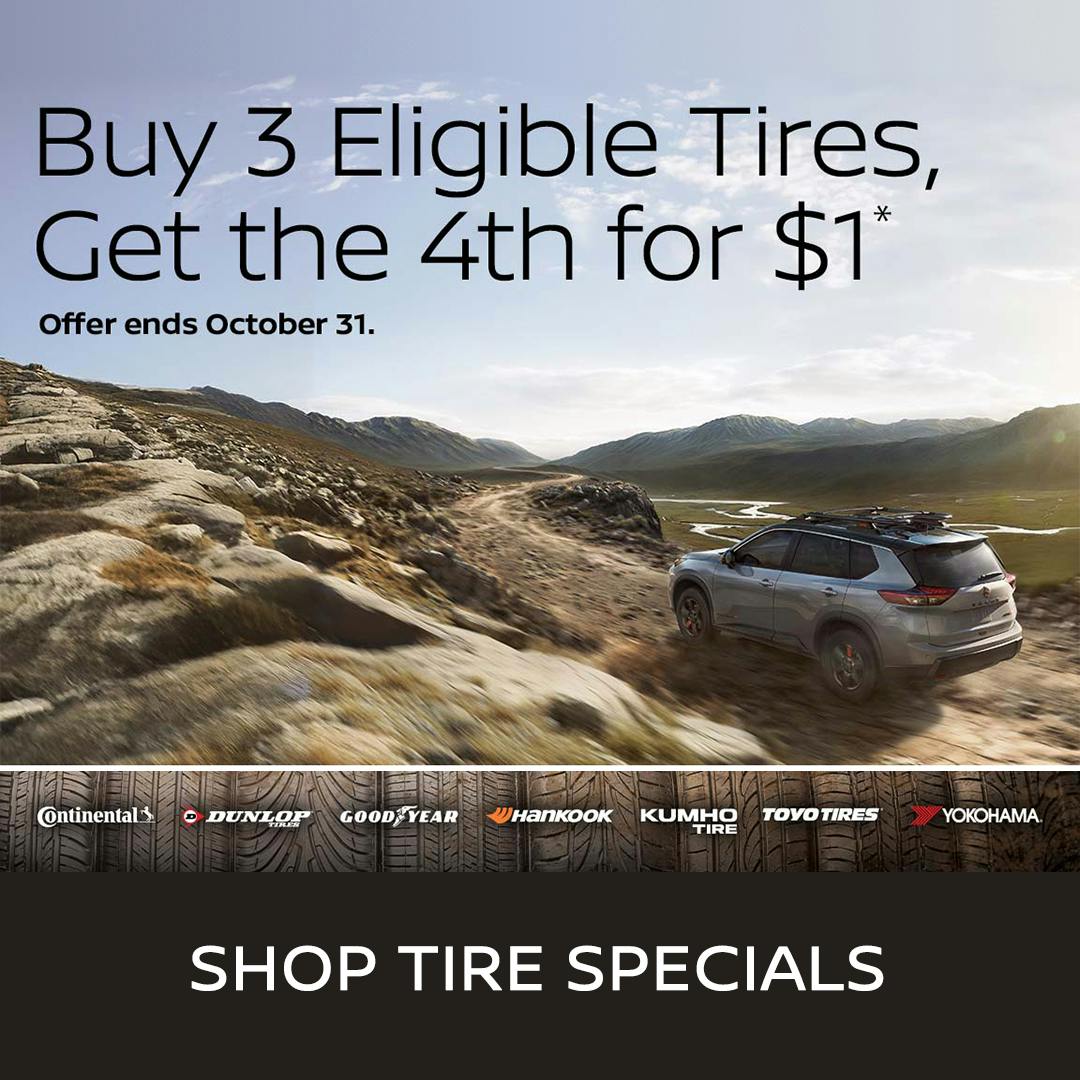 Nissan Buy 3 Tires Get the 4th for $1