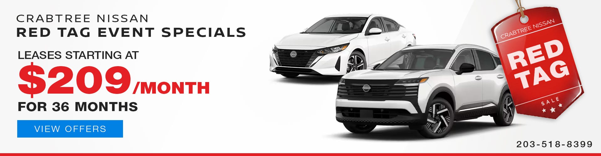 Crabtree Nissan Lease Offer – Reg Tag Event – Nov 25