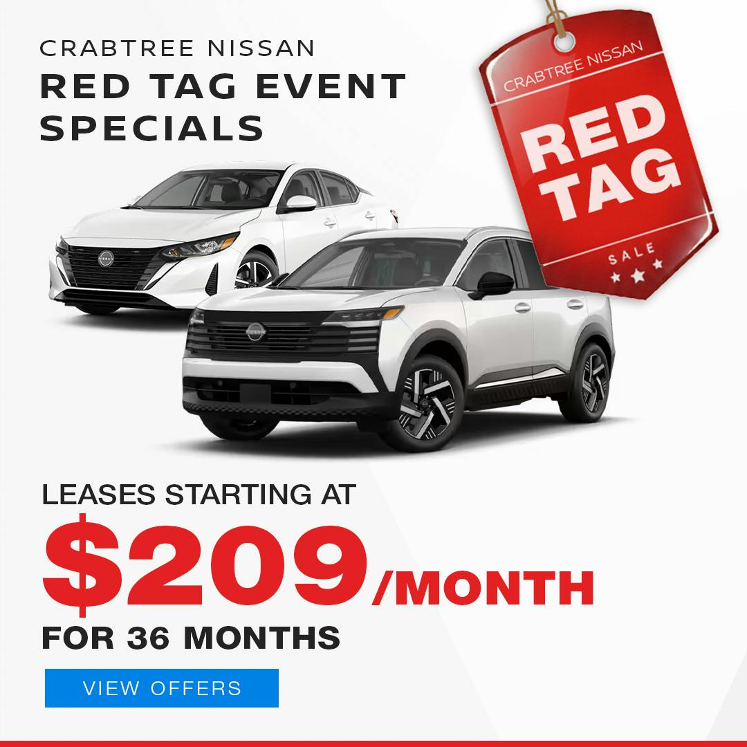 Crabtree Nissan Lease Offer – Reg Tag Event – Nov 25