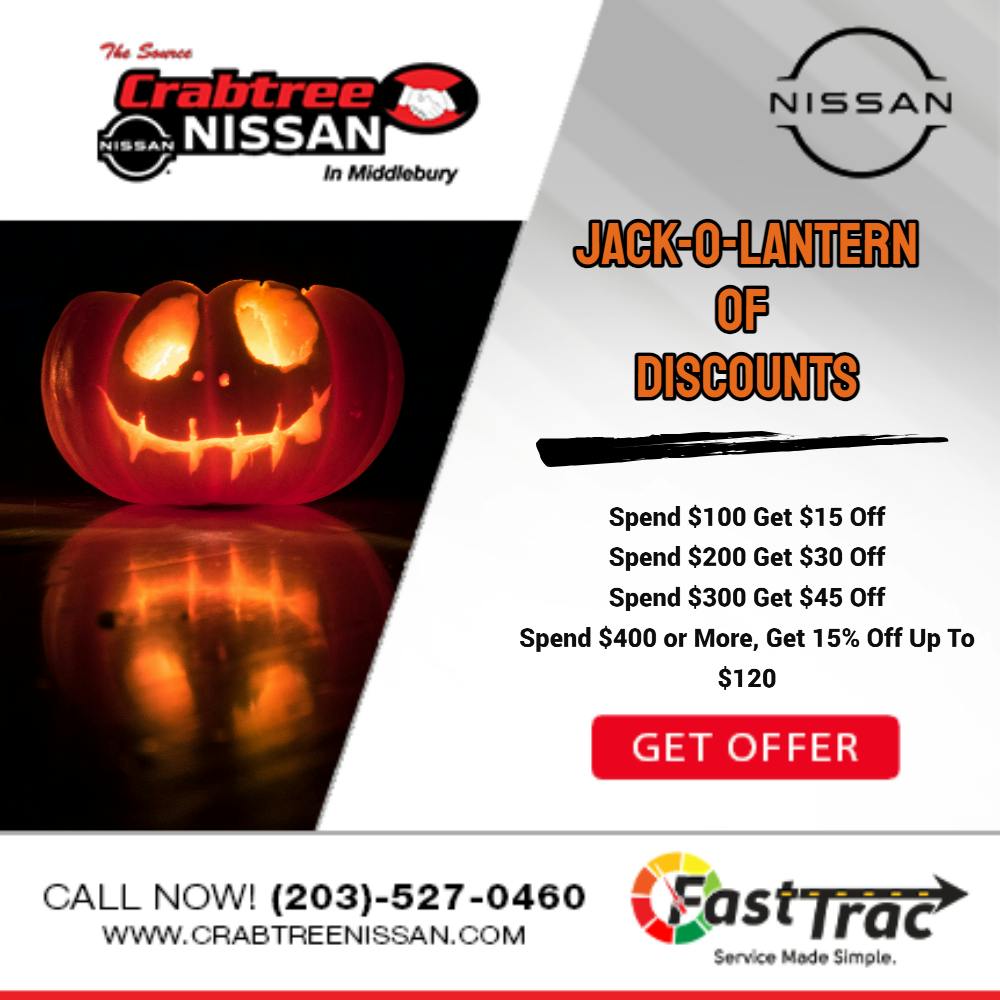 Jack-O-Lantern Of Discounts | Crabtree Nissan