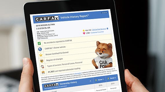carfax on iPad