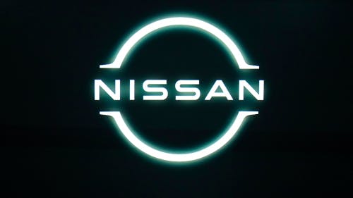 the new lite up Nissan Logo