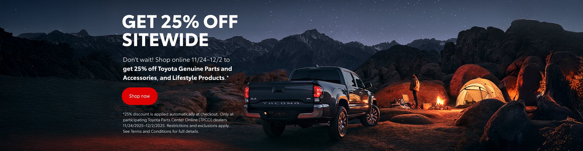 Genuine Toyota Parts, Accessories & Products Specials