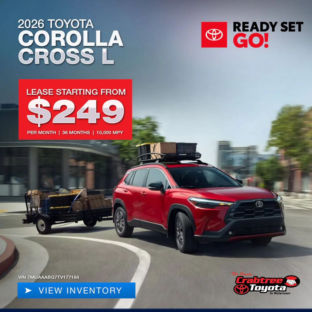 2026 Toyota Corolla Cross Lease Offer | Crabtree Toyota