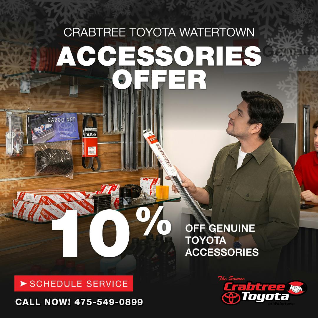 Toyota Accessories Offer | Crabtree Toyota