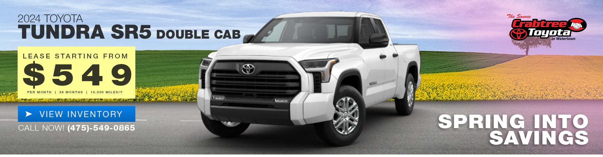 TOYOTA TUNDRA SR5 Double Cab Standard Bed LEASE OFFER