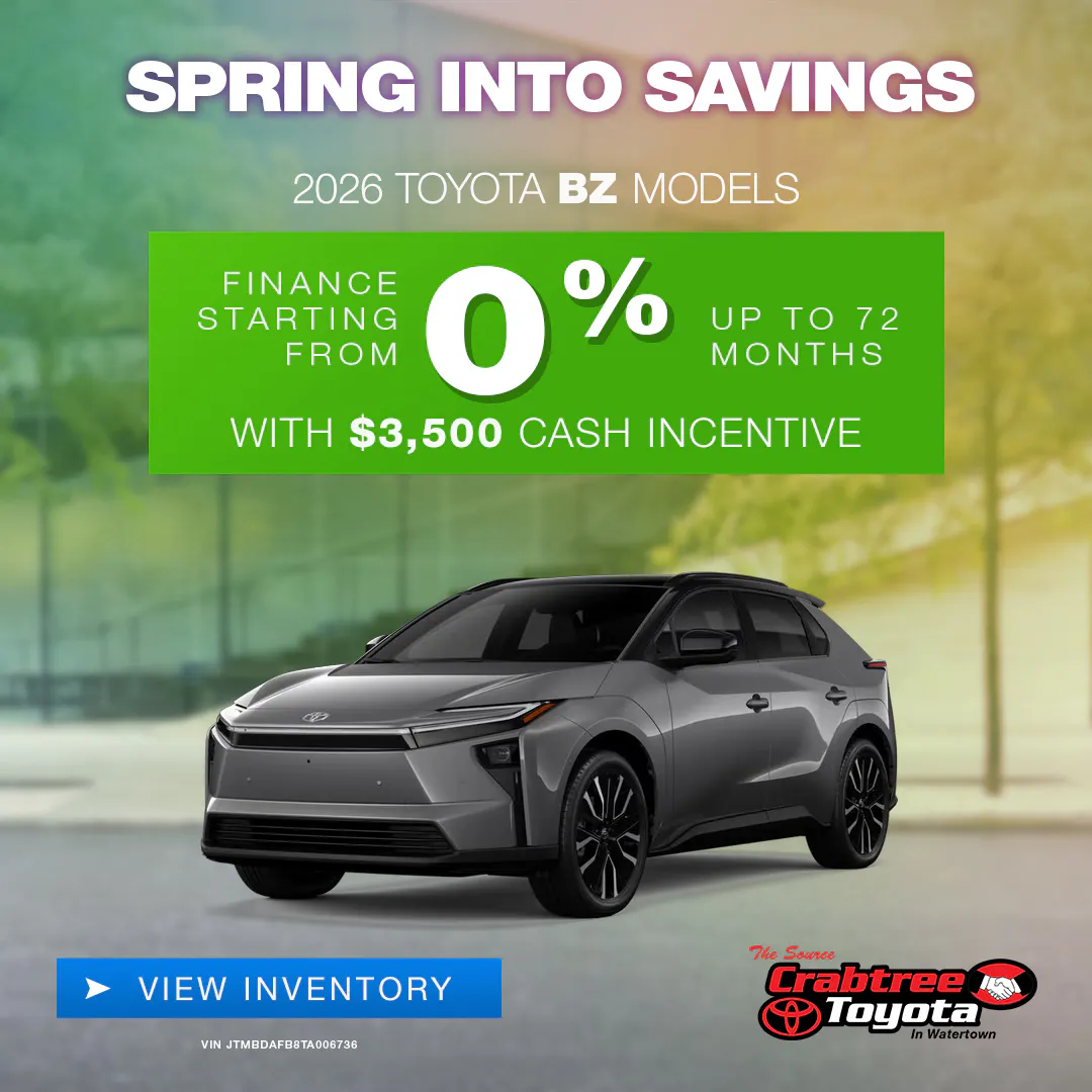 2026 Toyota 0% Finance Offer | Crabtree Toyota