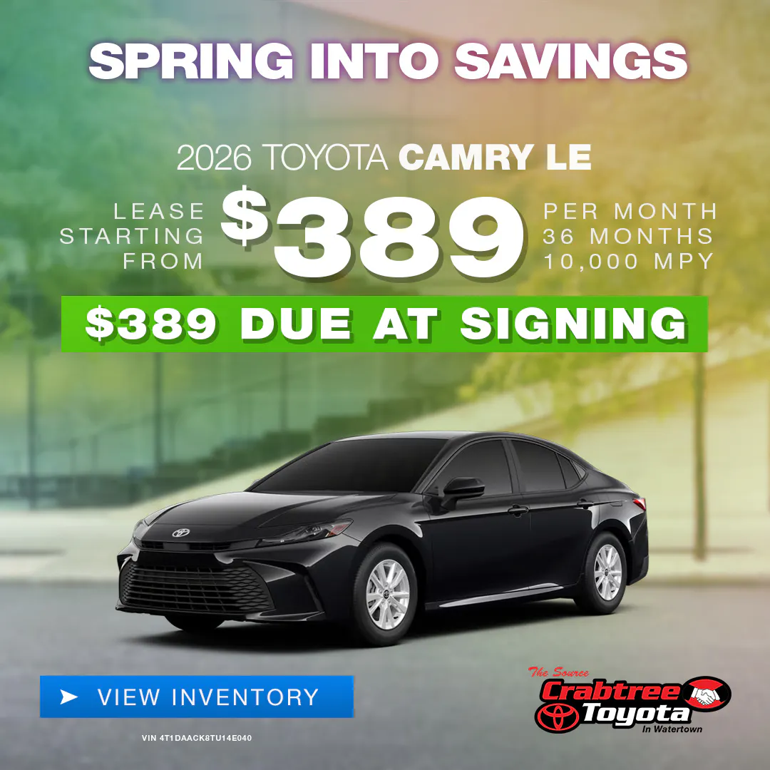 2026 Toyota Camry Lease Offer | Crabtree Toyota