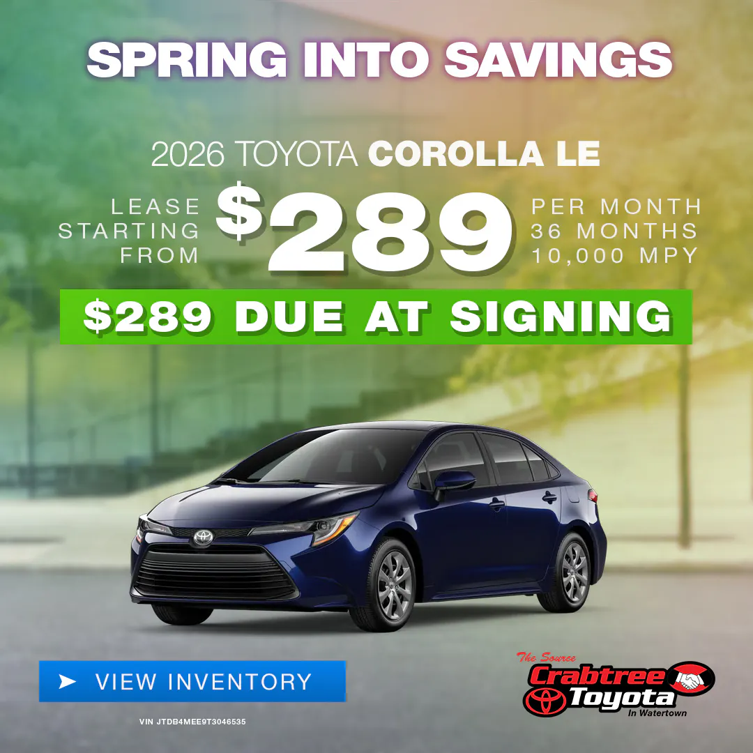 2026 Toyota Corolla Lease Offer | Crabtree Toyota