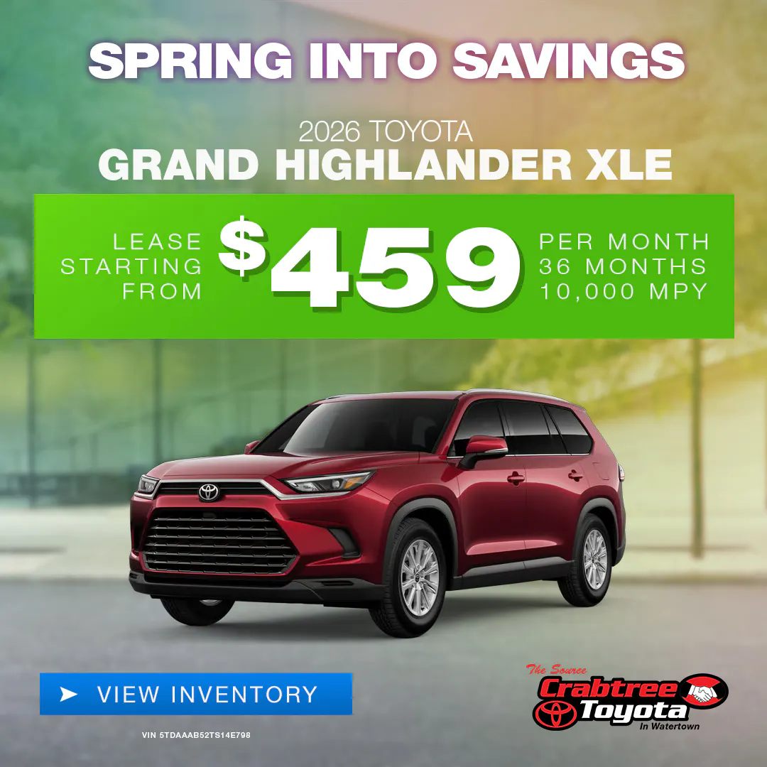 2026 Toyota Grand Highlander Lease Offer | Crabtree Toyota