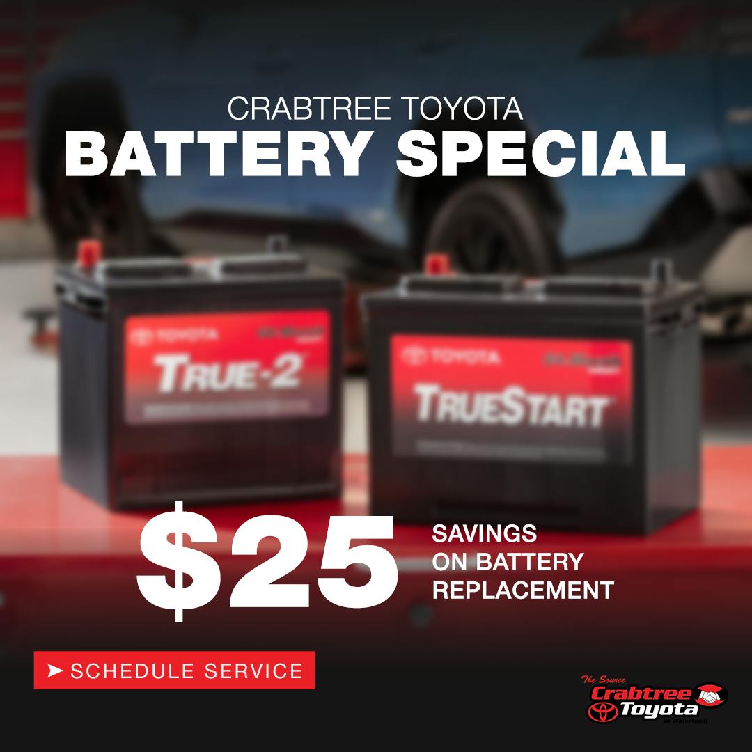Free Battery Check | Crabtree Toyota