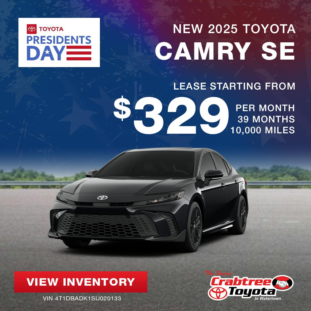 2025 Toyota Camry Lease Offer | Crabtree Toyota