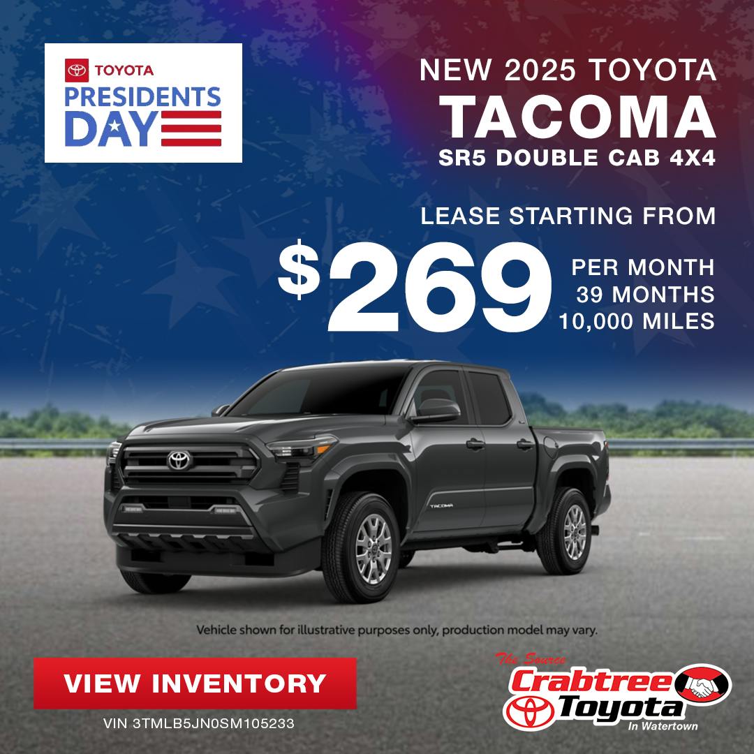 2025 Toyota Tacoma Lease Offer | Crabtree Toyota