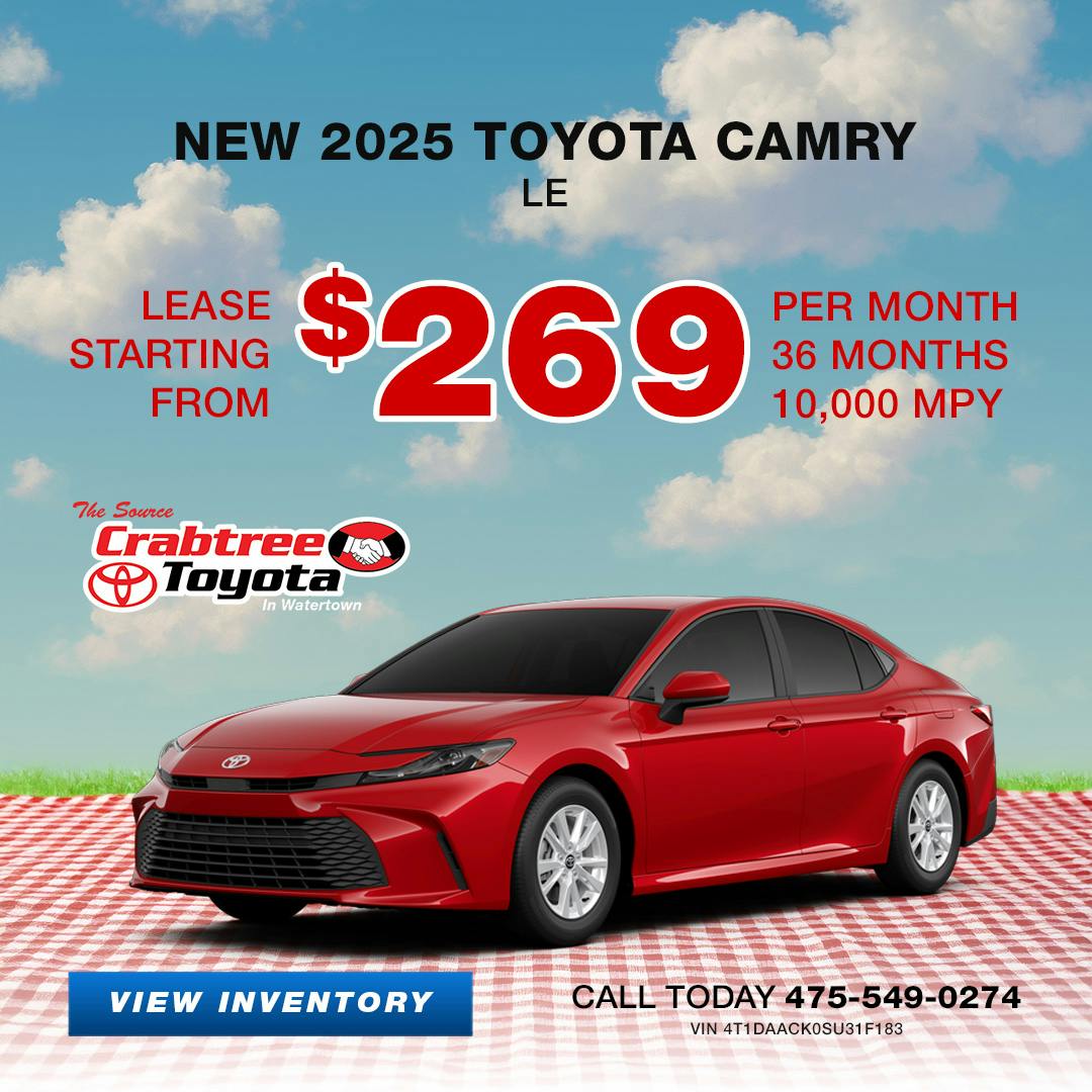 2025 Toyota Camry Lease Offer | Crabtree Toyota