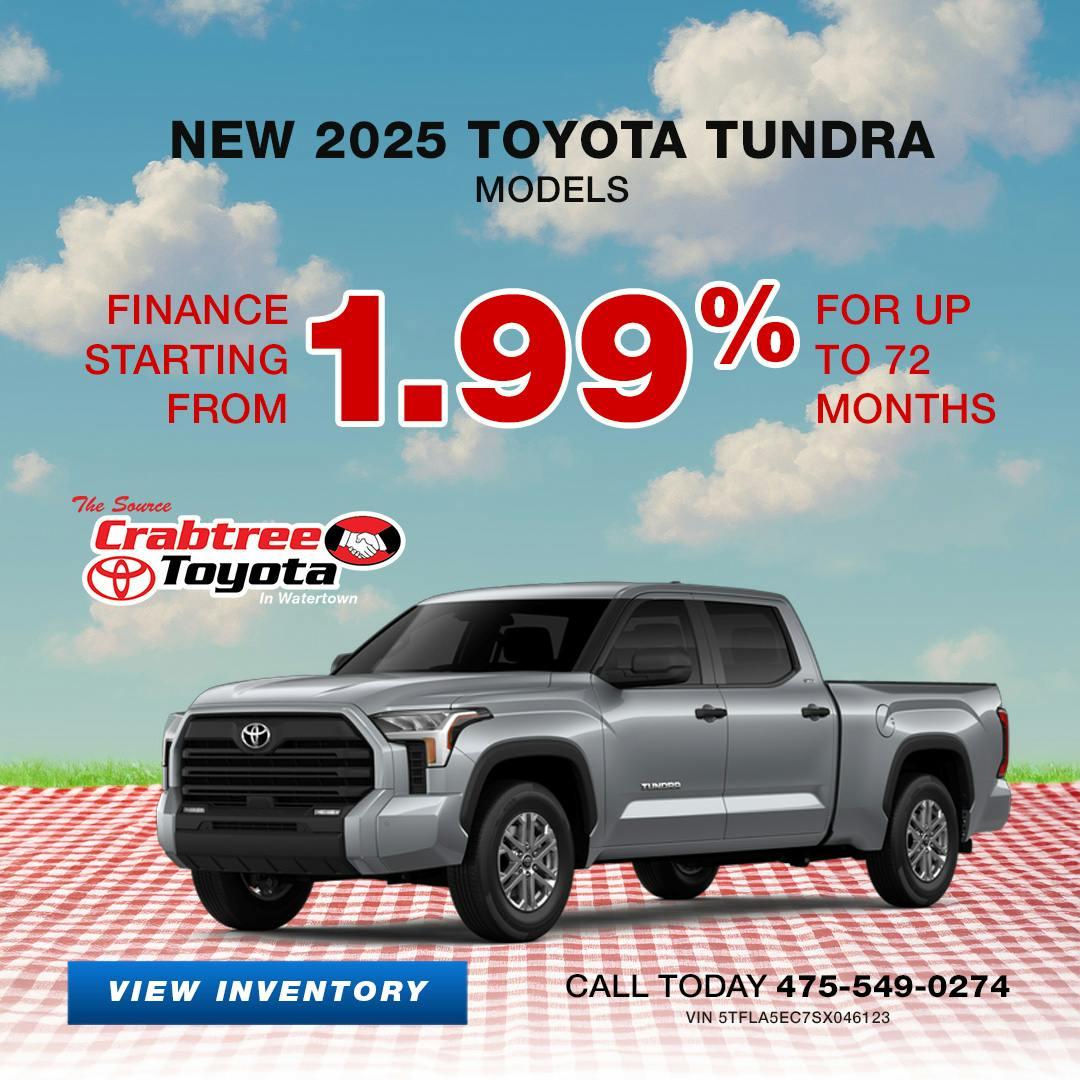 2025 Toyota Tundra Finance Offer | Crabtree Toyota