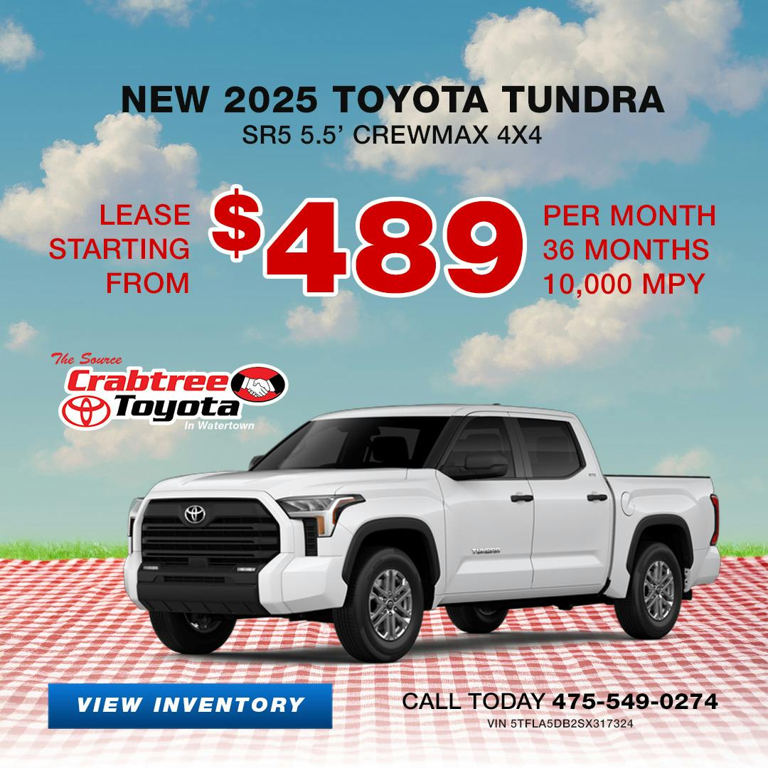2025 Toyota Tundra Lease Offer | Crabtree Toyota
